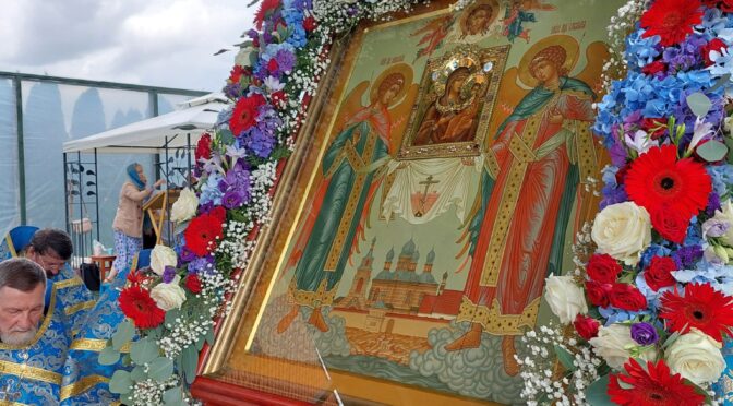 Богослужение в Свято-Духовом мужском монастыре г. Екабпилса в канун празднования Якобштадтской иконы Пресвятой Богородицы