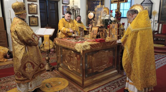 Архипастырское богослужение в городе Даугавпилсе, в неделю 29-ю по Пятидесятнице