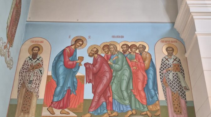 Богослужение Великого Четвертка в кафедральном соборе города Даугавпилса